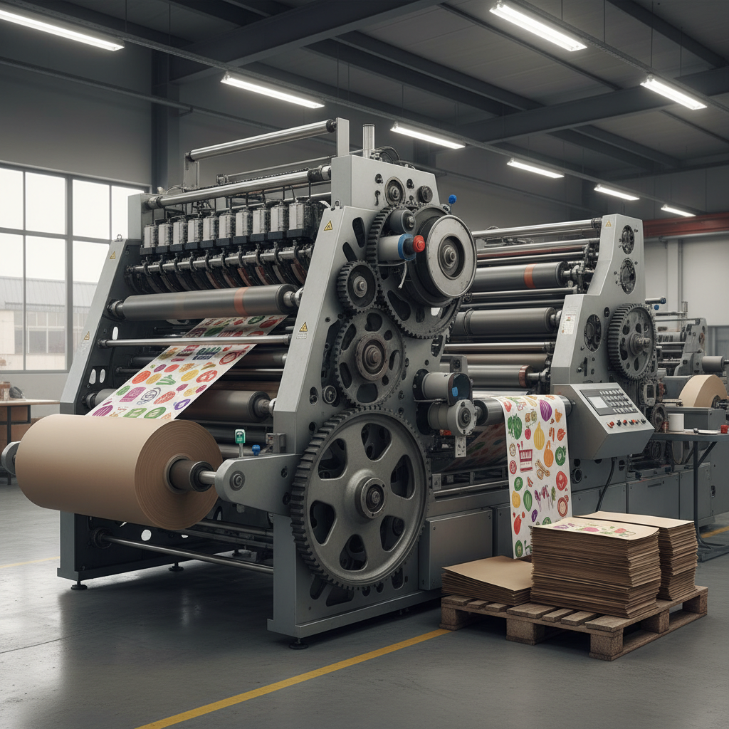 Paper Bag Printing Machine For Supermarket Shopping Bags