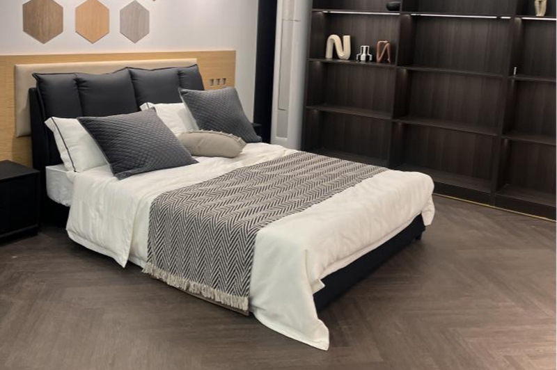 Herringbone spc flooring: timeless pattern meets unbeatable durability for homes & commercial spaces
