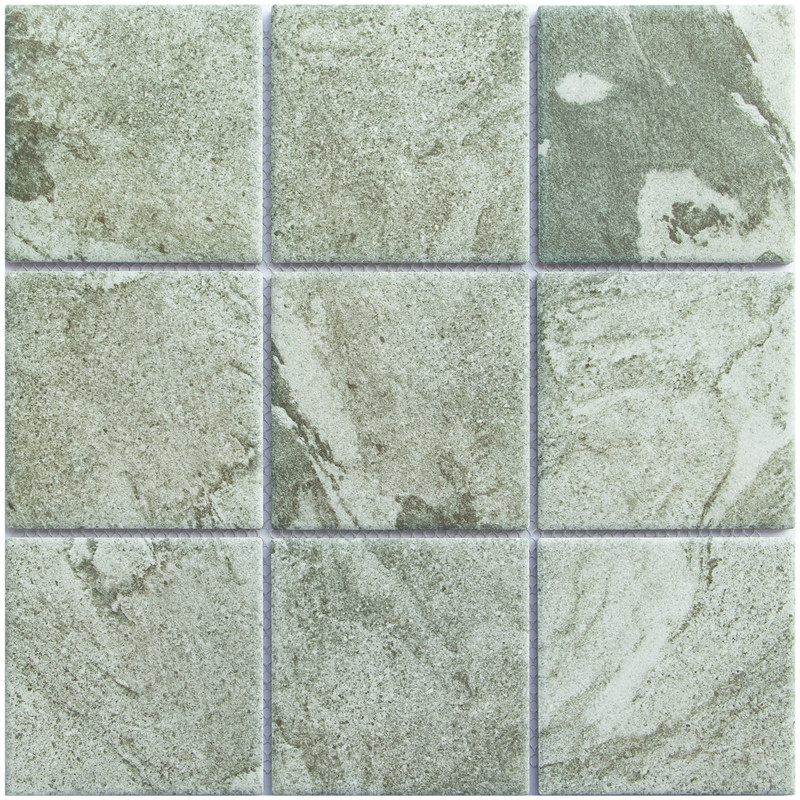 Grimsby Forest Green Porcelain Mosaic Tile