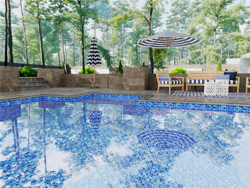 Architectural-Grade Formed Glass Mosaics