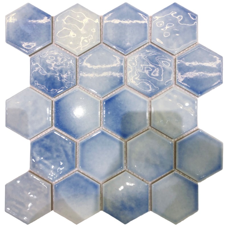 Stanley Hexagon Ceramic Mosaic Tile | Glazed Honeycomb