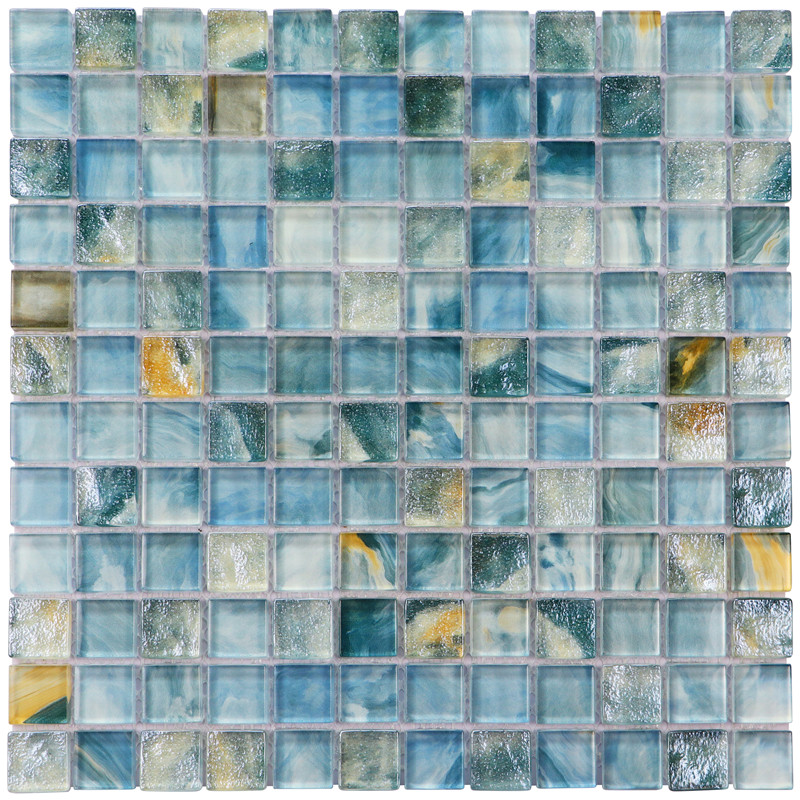 XingK Series | High-end Inkjet Glass Pool Mosaic Tiles