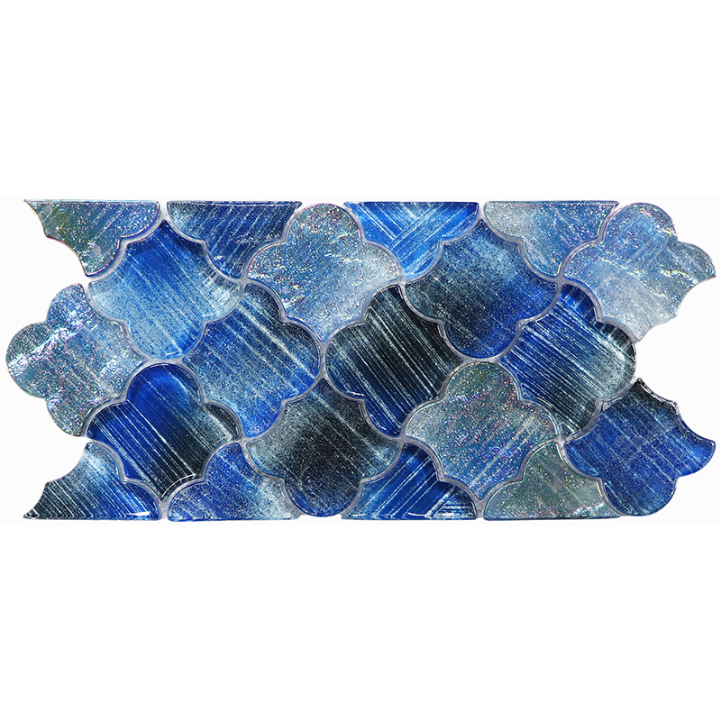 Luxury Projects Artistic Glass Pool Waterline Tile