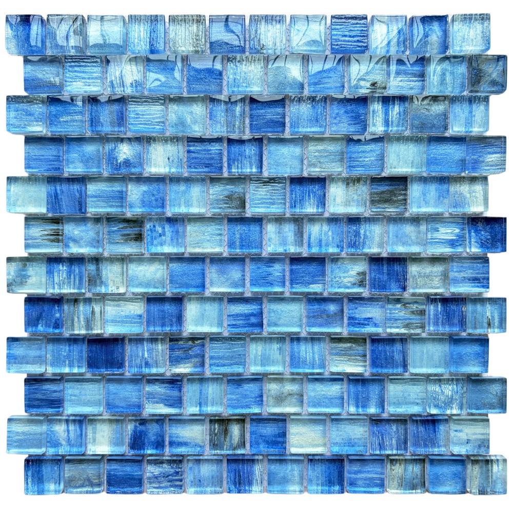 Inkjet Premium Finish Glass Pool Mosaic Tile for Pool & Aquatic Projects