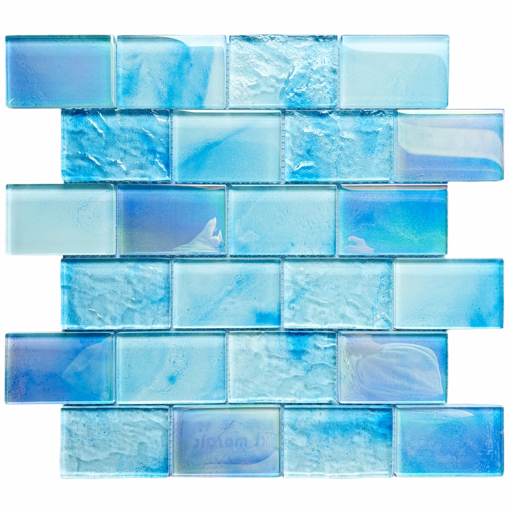 Glass Mosaic Tile 2x3” for Modern Pool, Spa & Architectural Wall