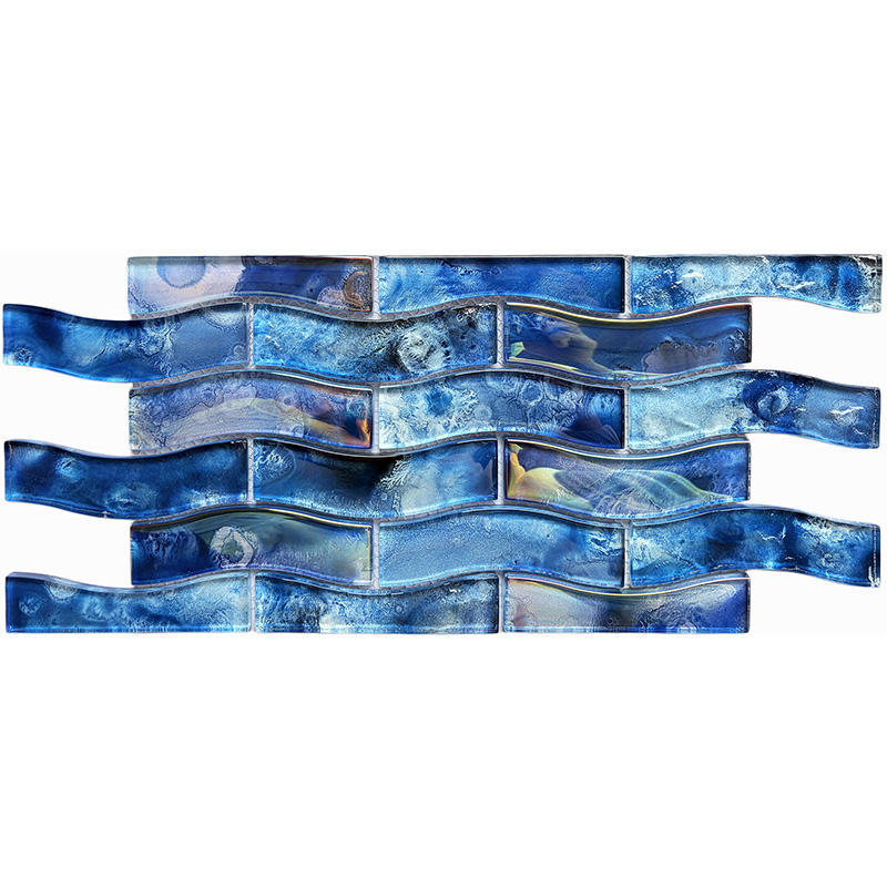 Hand Painted Premium Artistic Pool Waterline Tiles