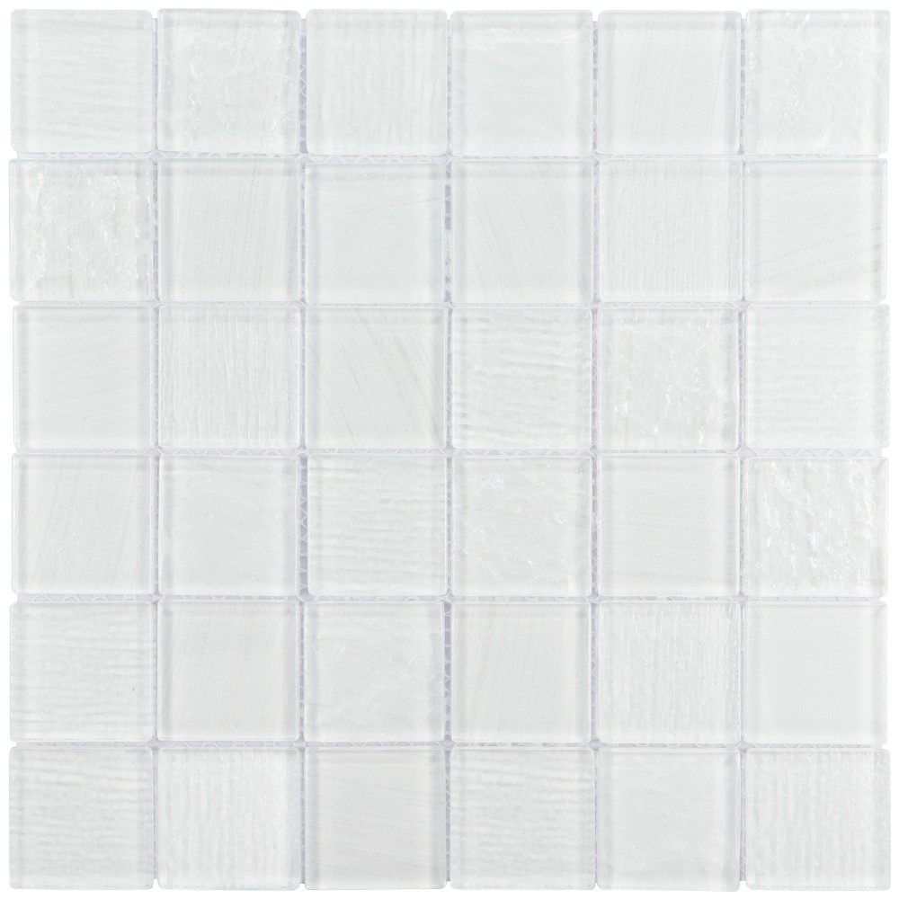 Chita 2x2 Inch Crystal Glass Mosaic Tile for Lu...