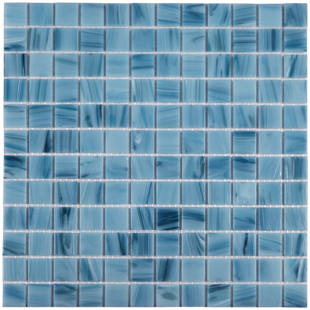 Trier 1x1" Hot Melt Glass Mosaic Tile for Pools...