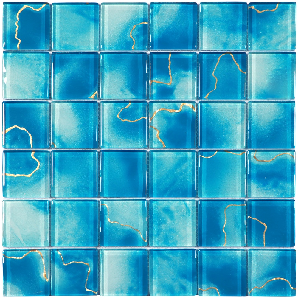 Clifton Crystal Glass Pool Mosaic for Resort Walls and Floors