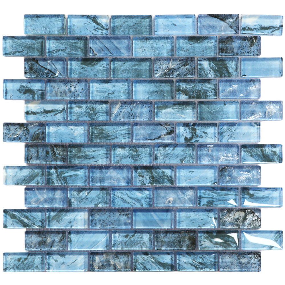 Etienne 48x98 mm Inkjet Glass Pool Mosaic for H...