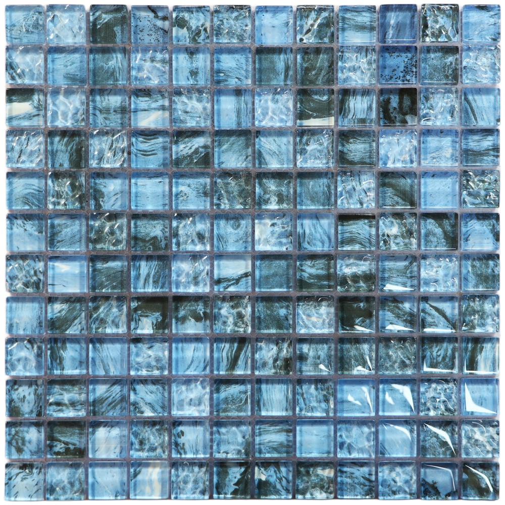 Etienne 23×23 mm Glass Pool Mosaic for Fine Poo...