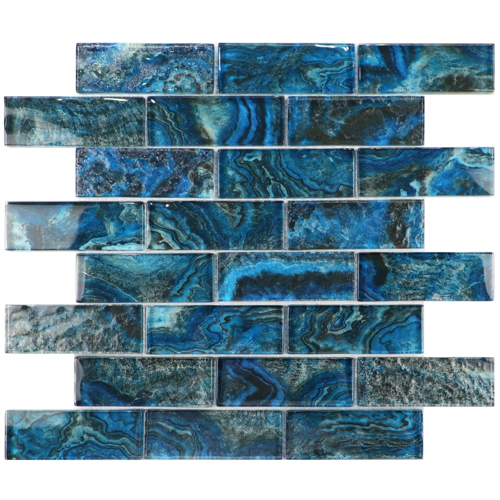 Salvador Glossy Glass Pool Tile for Hotel and Resort Walls