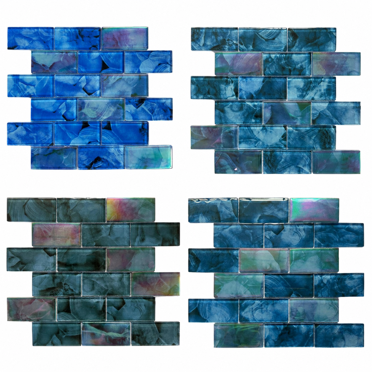 Seward 48x98mm Glass Pool Tile for Hotel and Re...