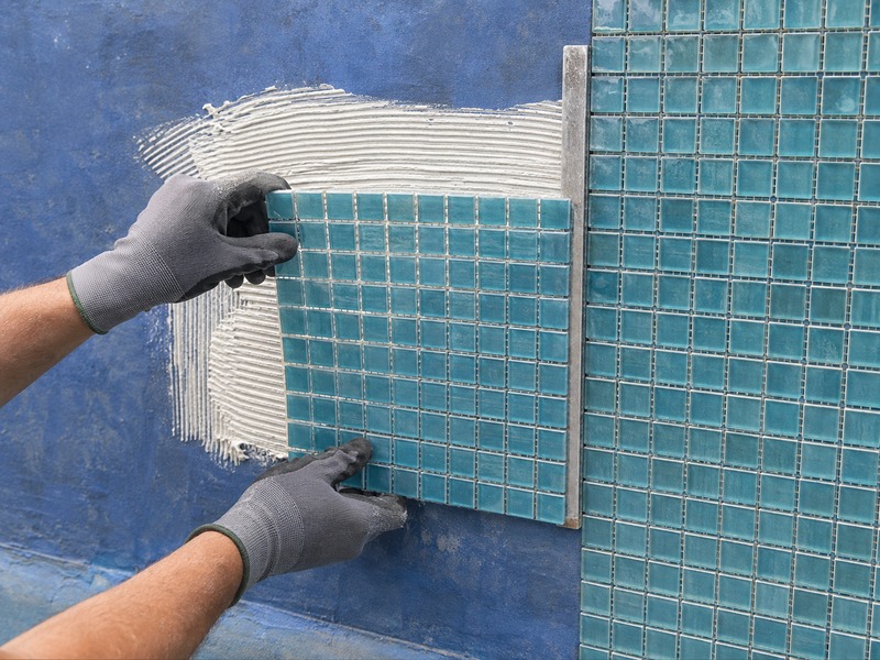 Swimming Pool Mosaic Installation Guide: Waterproofing, Adhesive, Grout and Sheet Alignment
