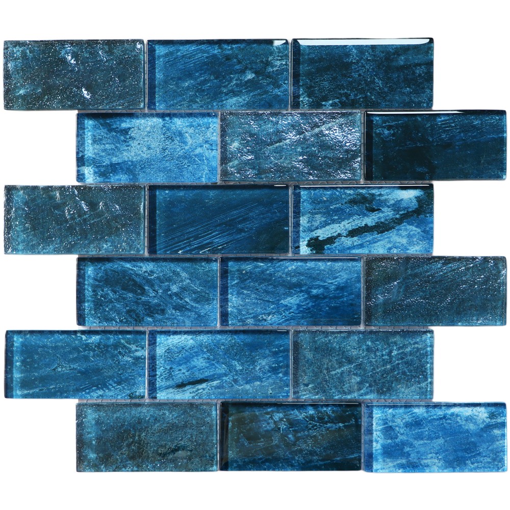 Taurus 48x98 mm Inkjet Glass Pool Tile for Reso...
