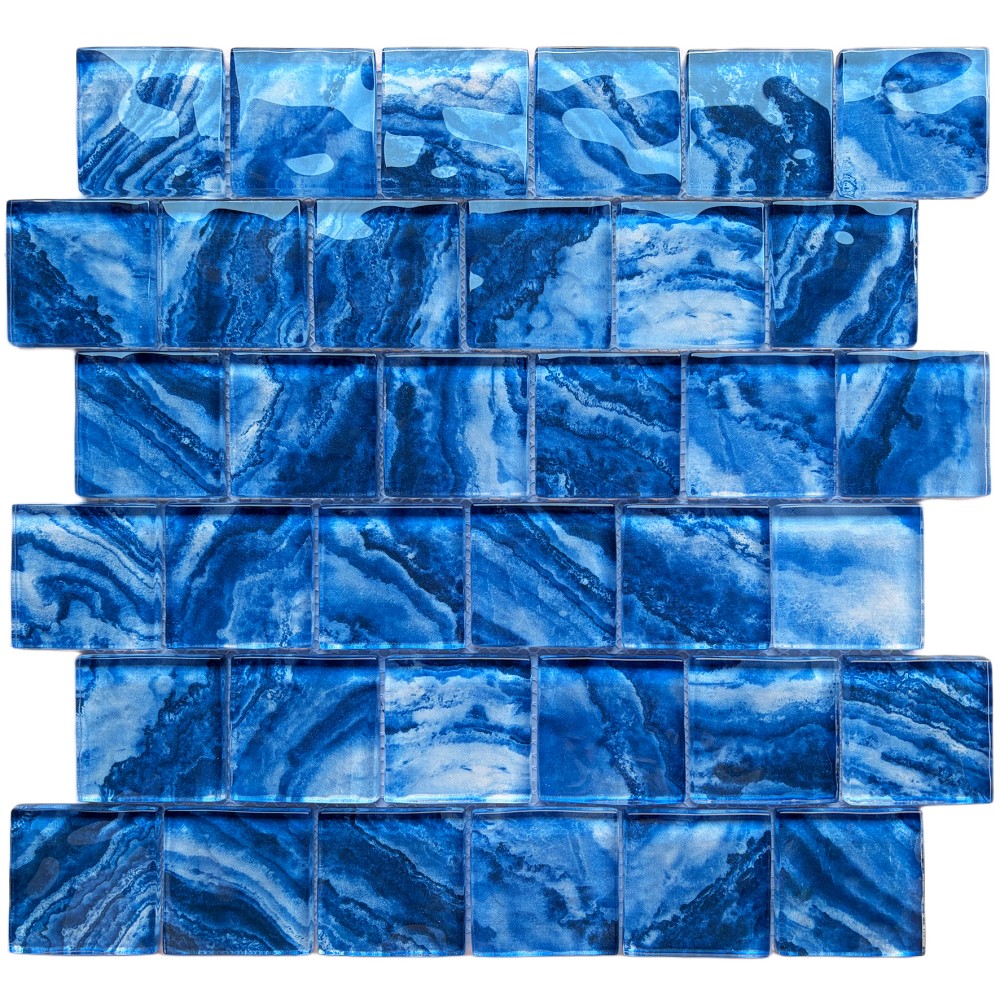 Trinidad 48x48 mm Square Glass Pool Mosaic for ...