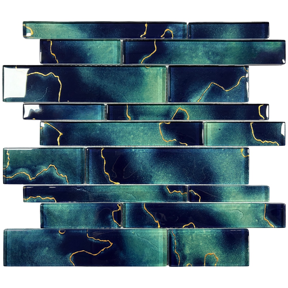 Clifton Hand-Painted Glass Pool Mosaic for Dynamic Feature Walls