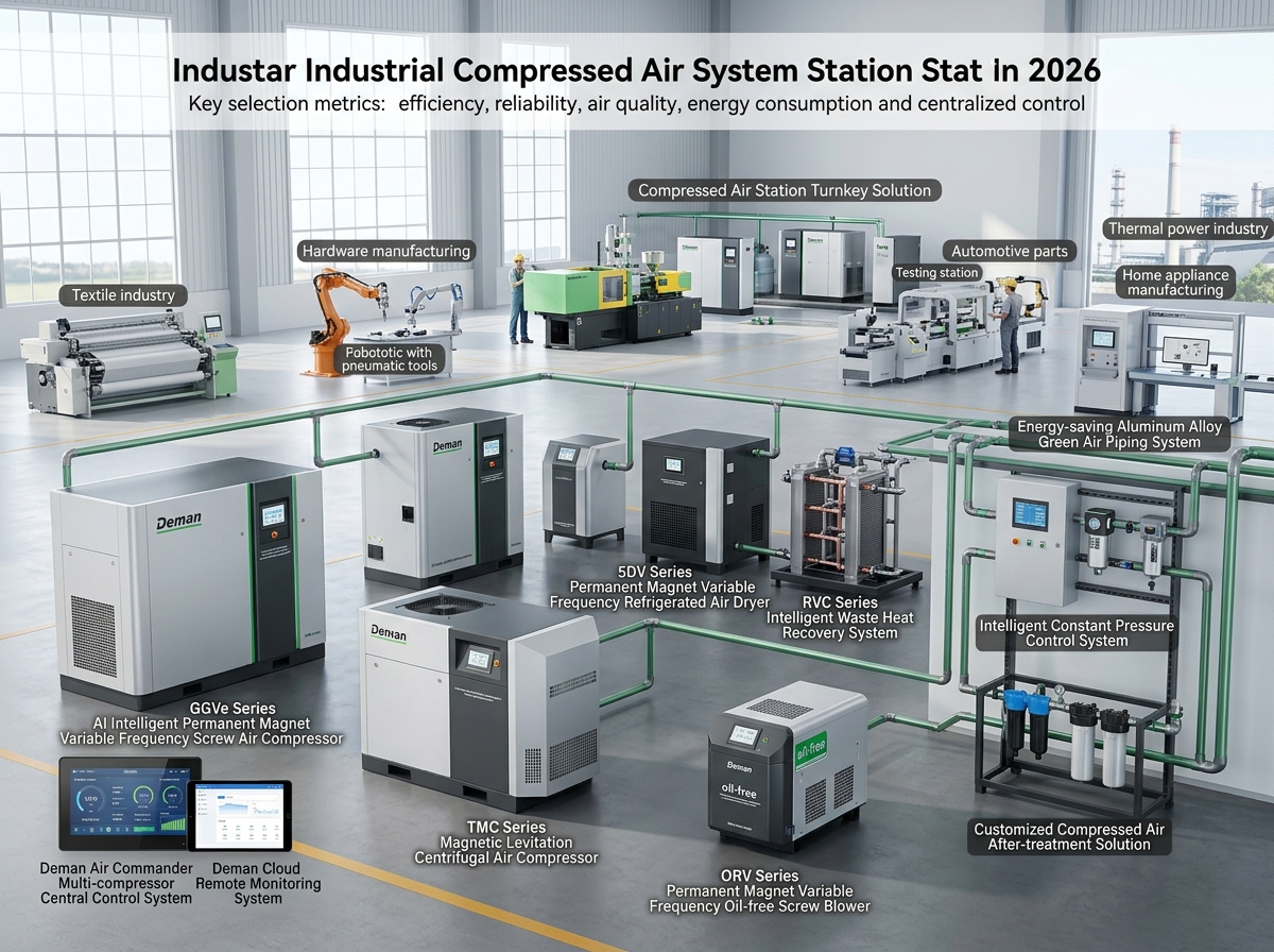 Quels indicateurs clés devraient guider le choix des compresseurs d'air industriels en 2026 ?
