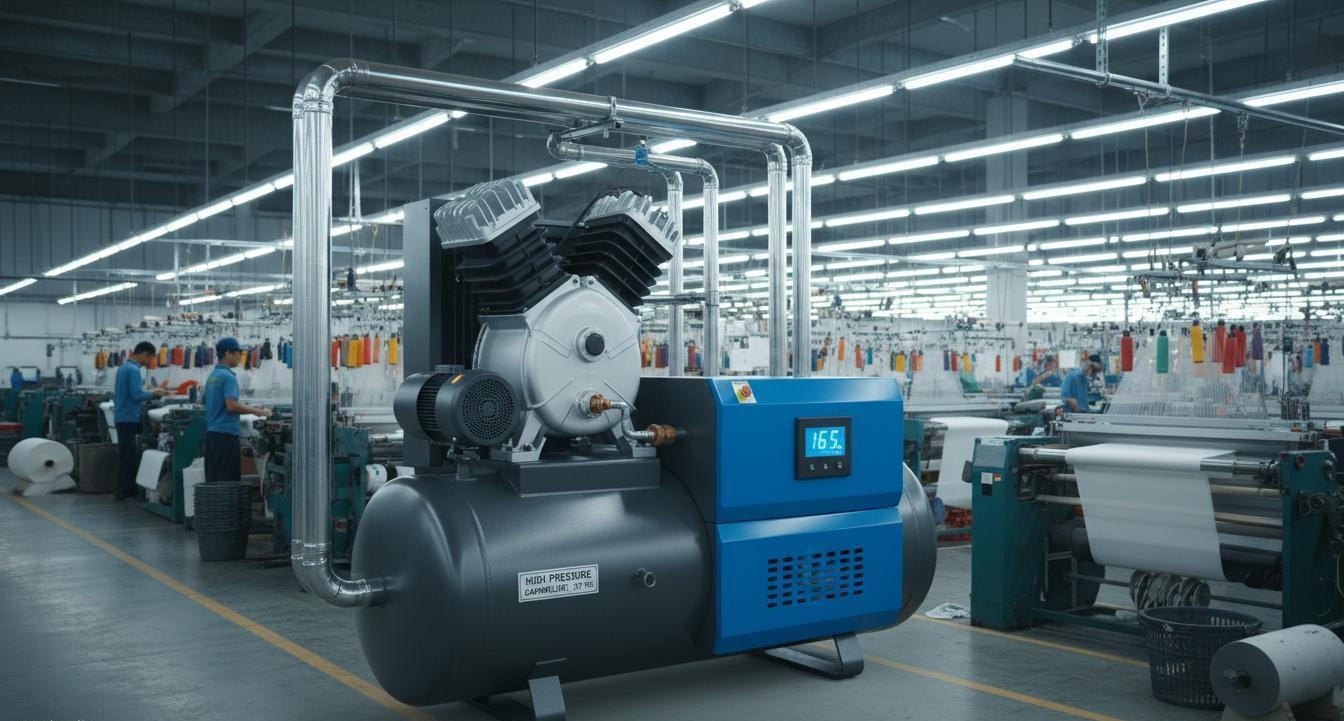 Southeast Asian Textile Mills Adopt Two-Stage Compression: 150–175 PSI Pneumatic