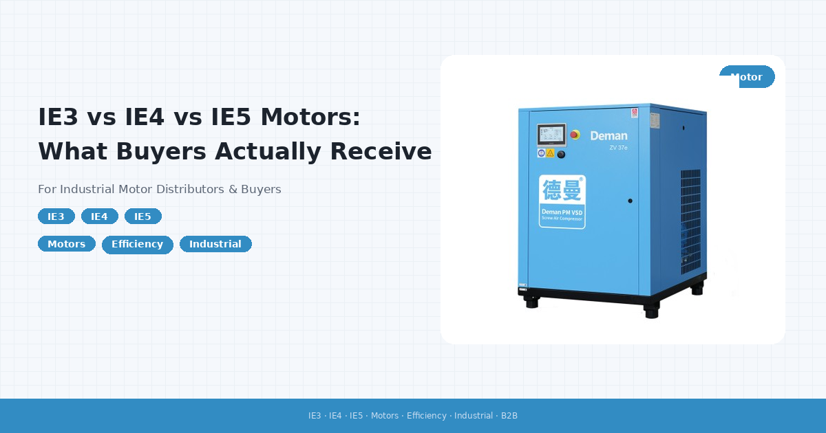 IE3, IE4 ve IE5 Motorları: Alıcılar Gerçekte Ne Alıyor?