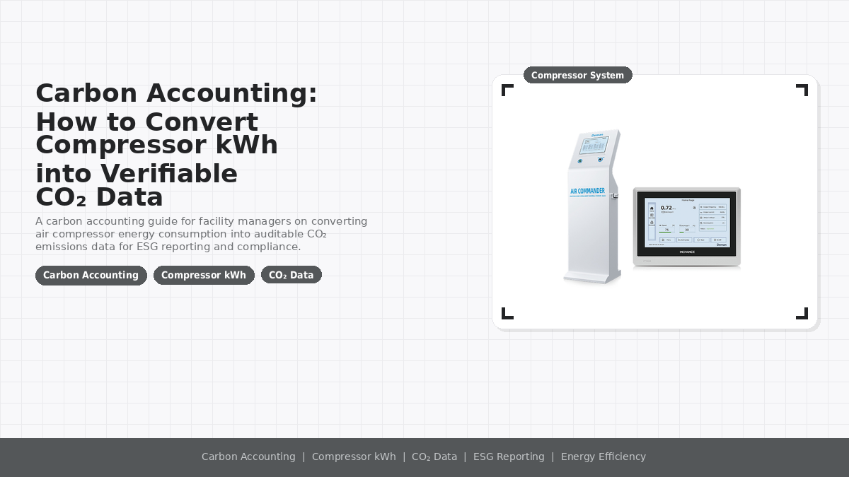 Carbon Accounting: How to Convert Compressor kWh into Verifiable CO₂ Data