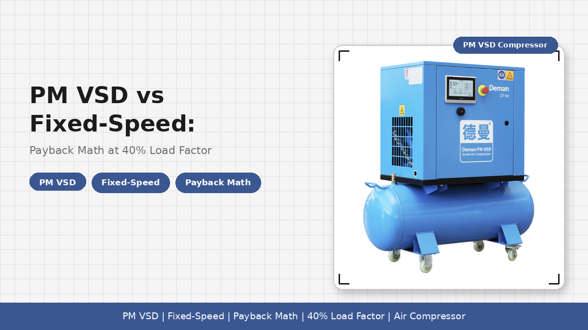 PM VSD vs Fixed-Speed: Payback Math at 40% Load Factor