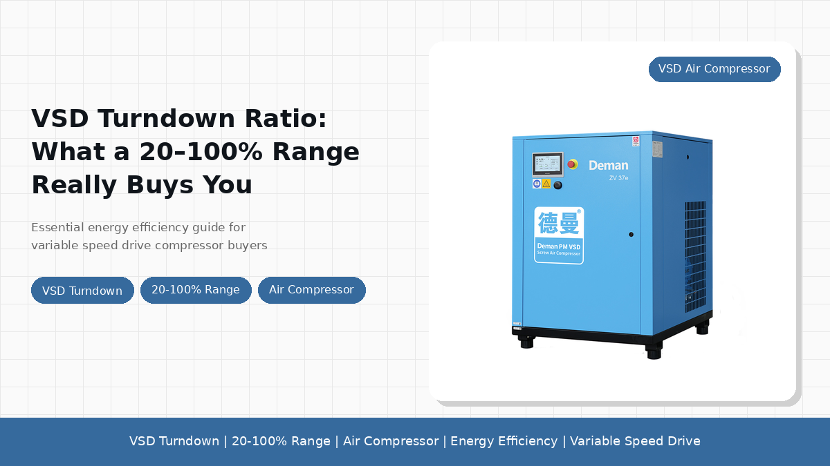 VSD Turndown Ratio: What a 20–100% Range Really Buys You