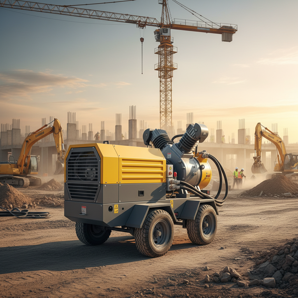 Large Screw Air Compressor For Construction Site Operations