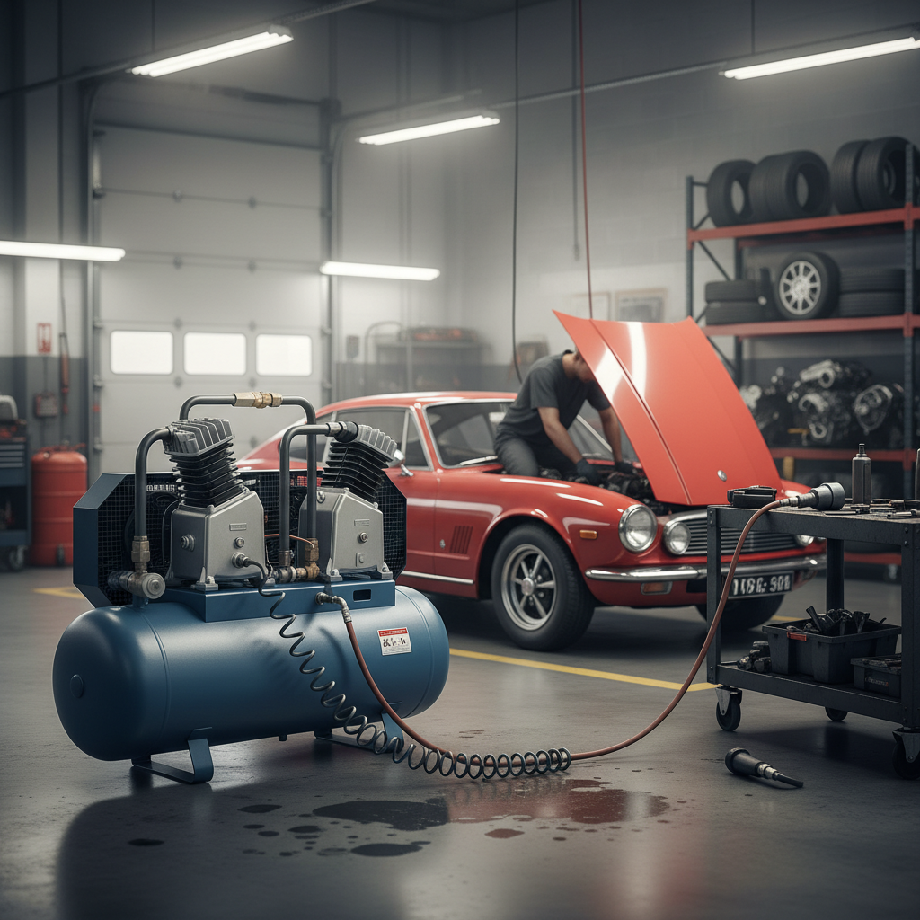 Screw Air Compressor For Automotive Repair And Maintenance
