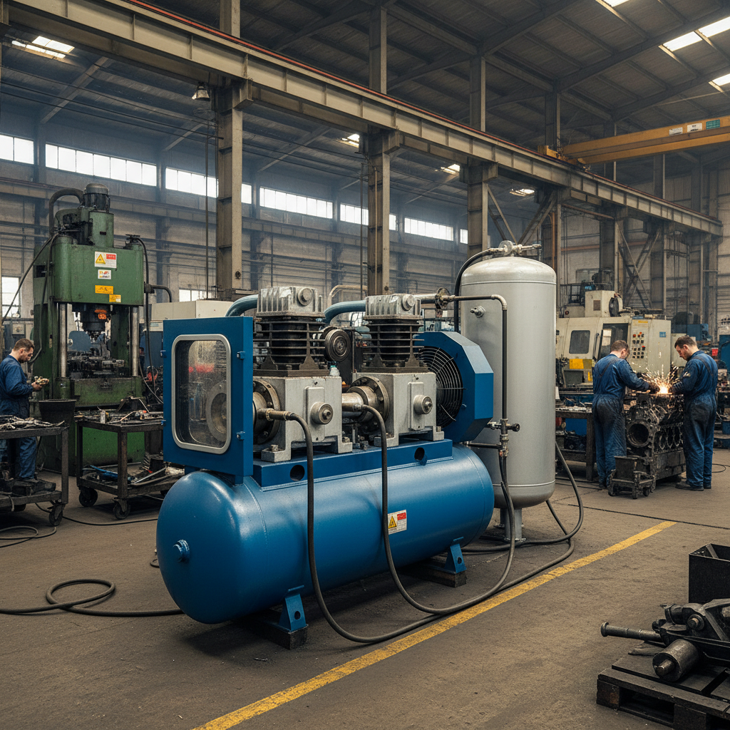 Two Stage Screw Air Compressor For Heavy-Duty Mechanical Work