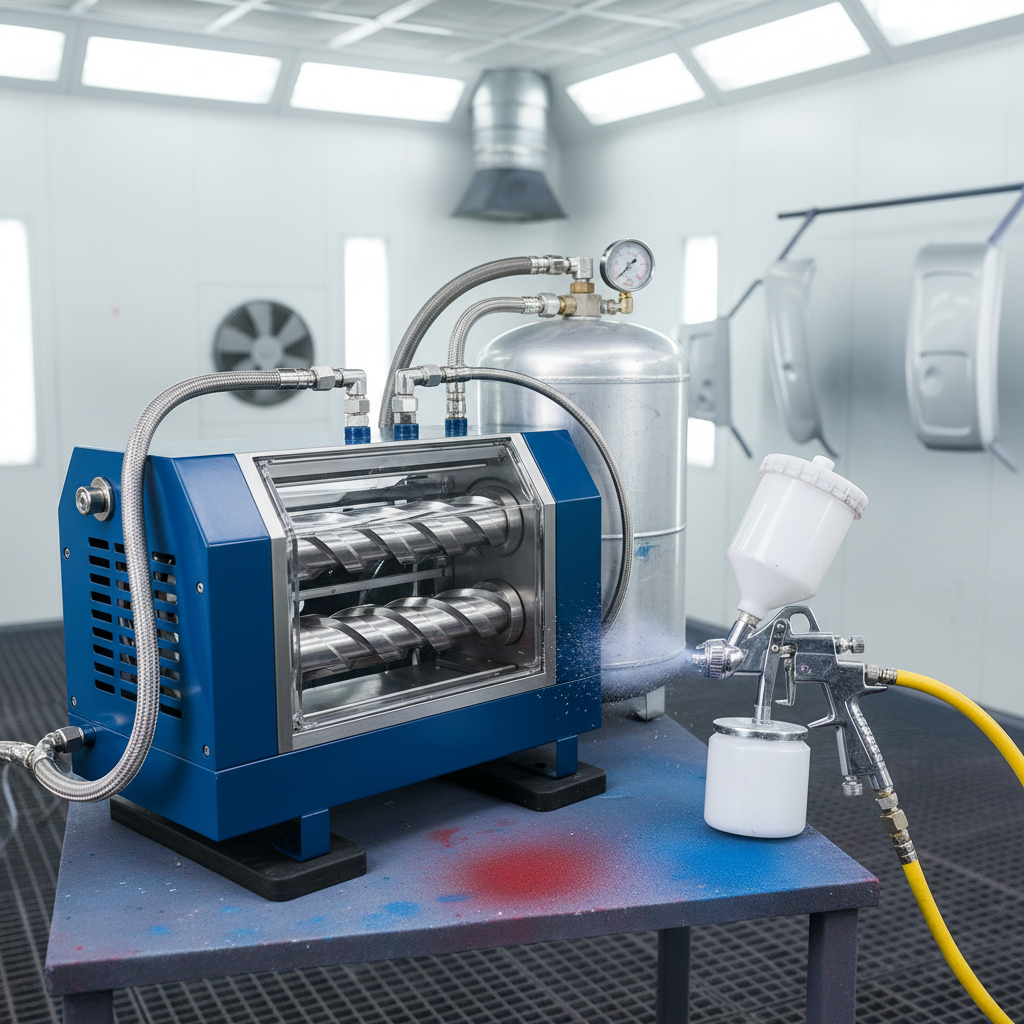 Twin Screw Air Compressor For Painting And Spraying Applications