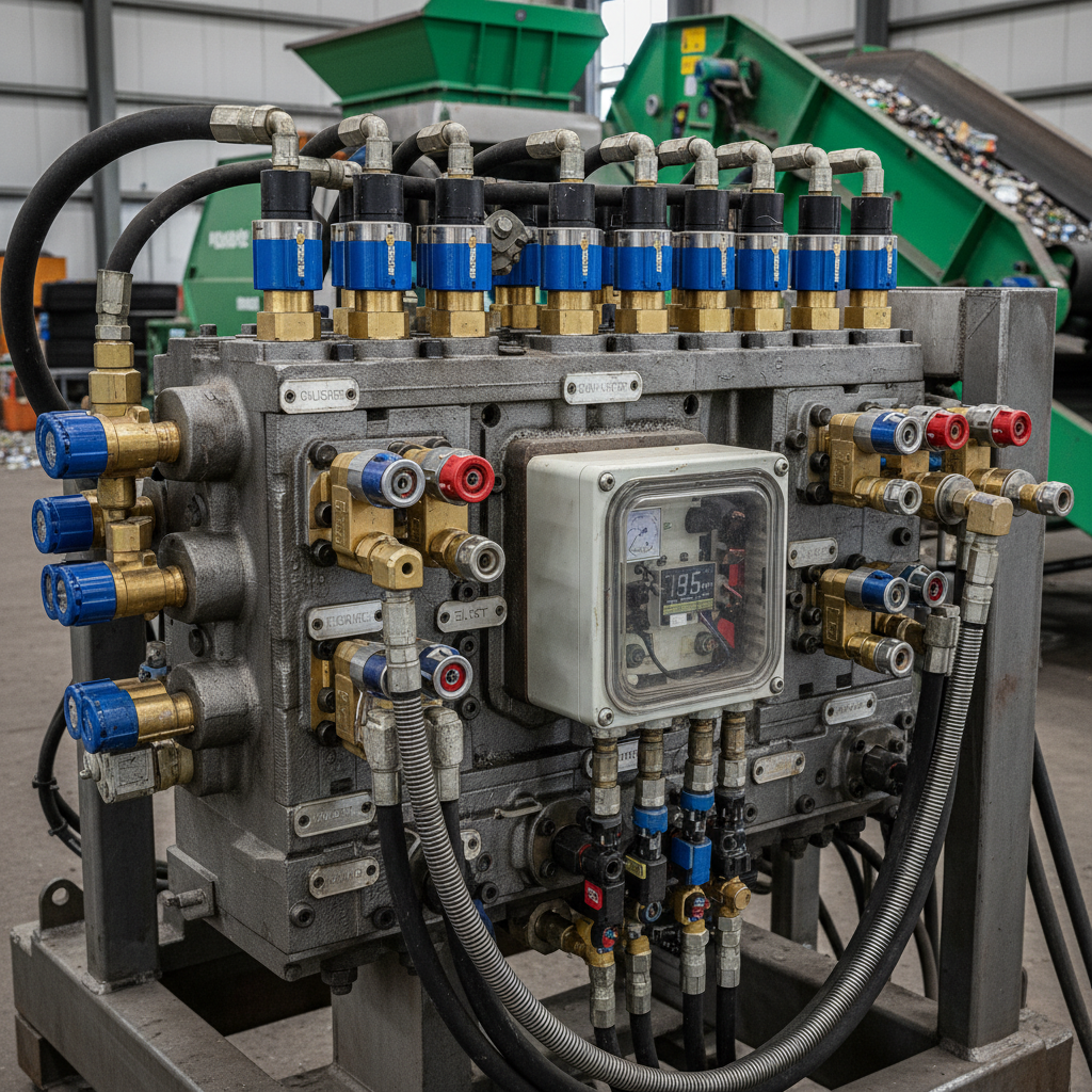 Hydraulic Control Manifold For Waste Management And Recycling Systems