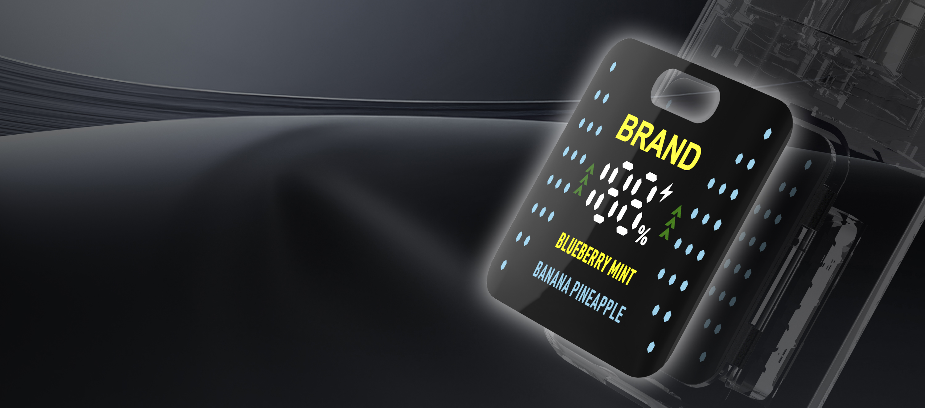 Na'urar Vape ta Magix Rave Smart Display mai ɗakuna biyu (2)