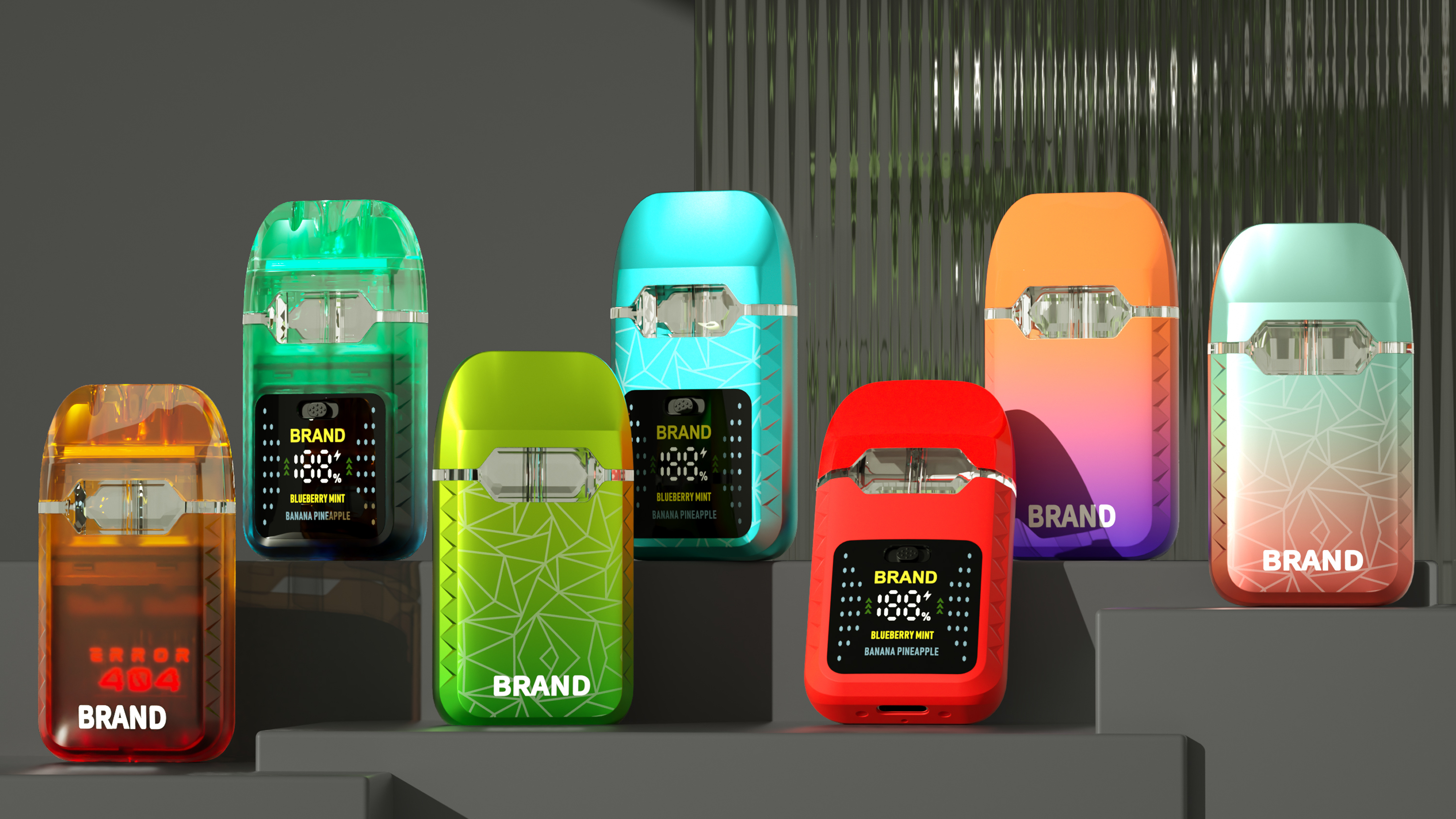 Na'urar Vape ta Magix Rave Smart Display mai ɗakuna biyu (7)
