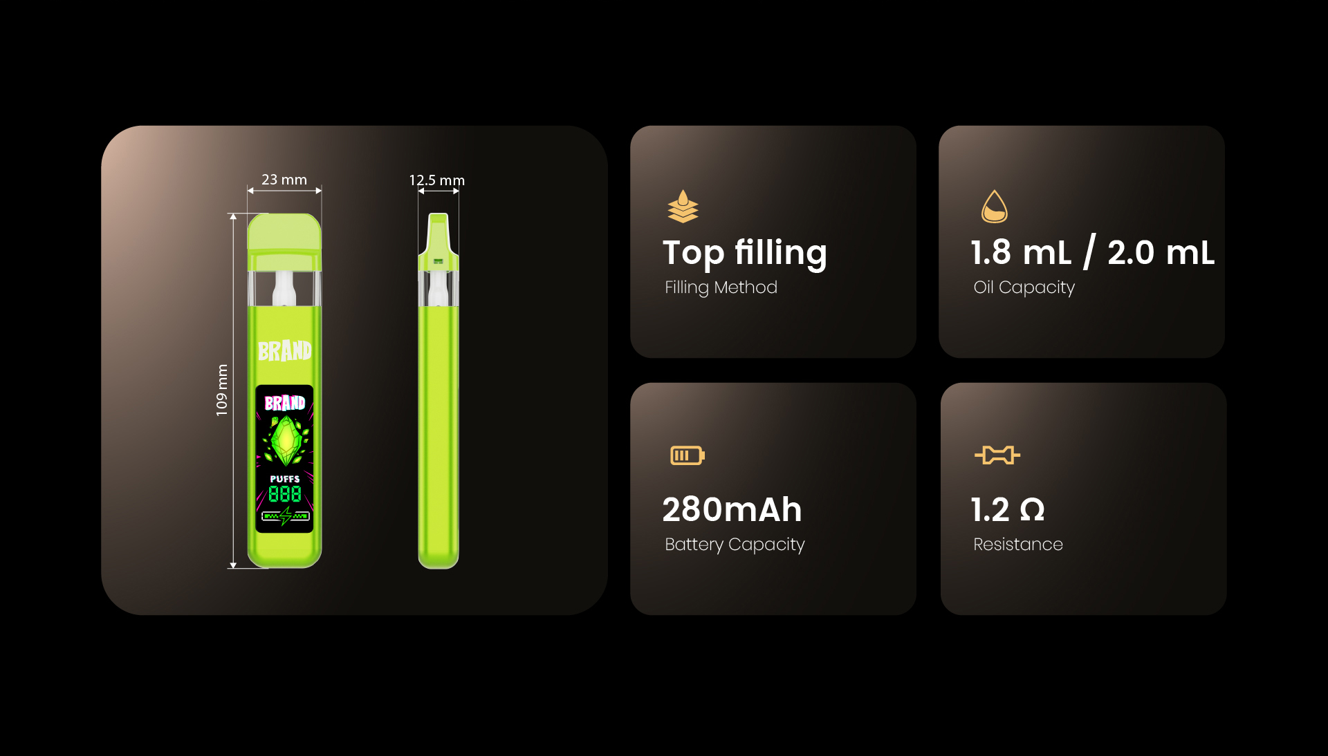 CBD uchun bir martalik pod vape keramik isitish bobini (7)