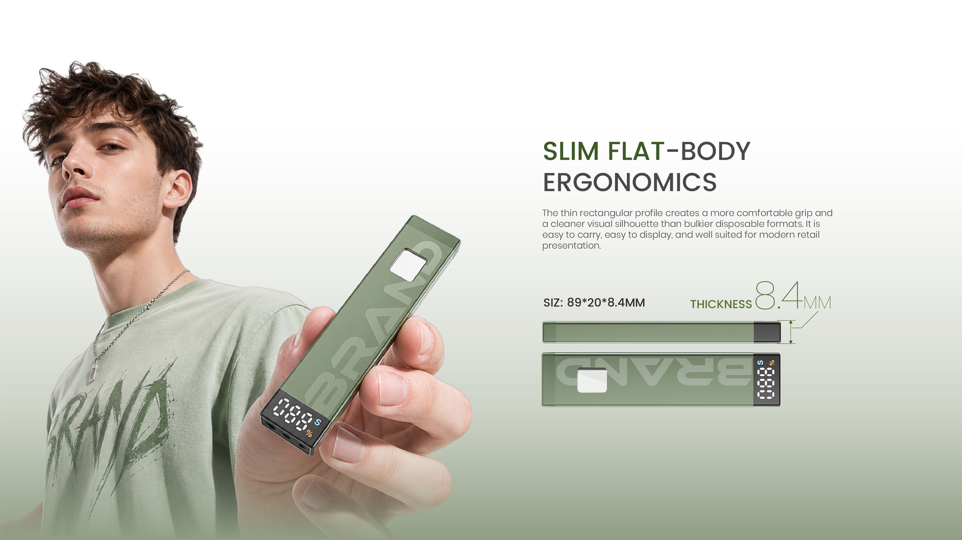 EDGE Smart Vape Cannabis bir martalik ishlatiladigan Vape Uskuna 100% Yonmaydi-7