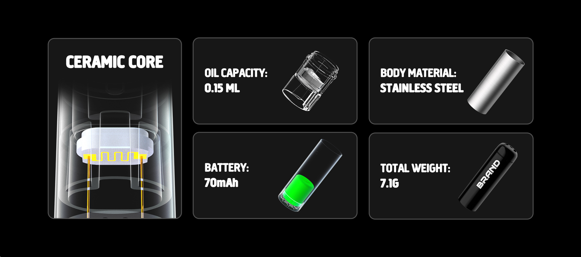 CBD Vape Aero Tip Mini Olajkészülék Eldobható Vape Szűrő (2)
