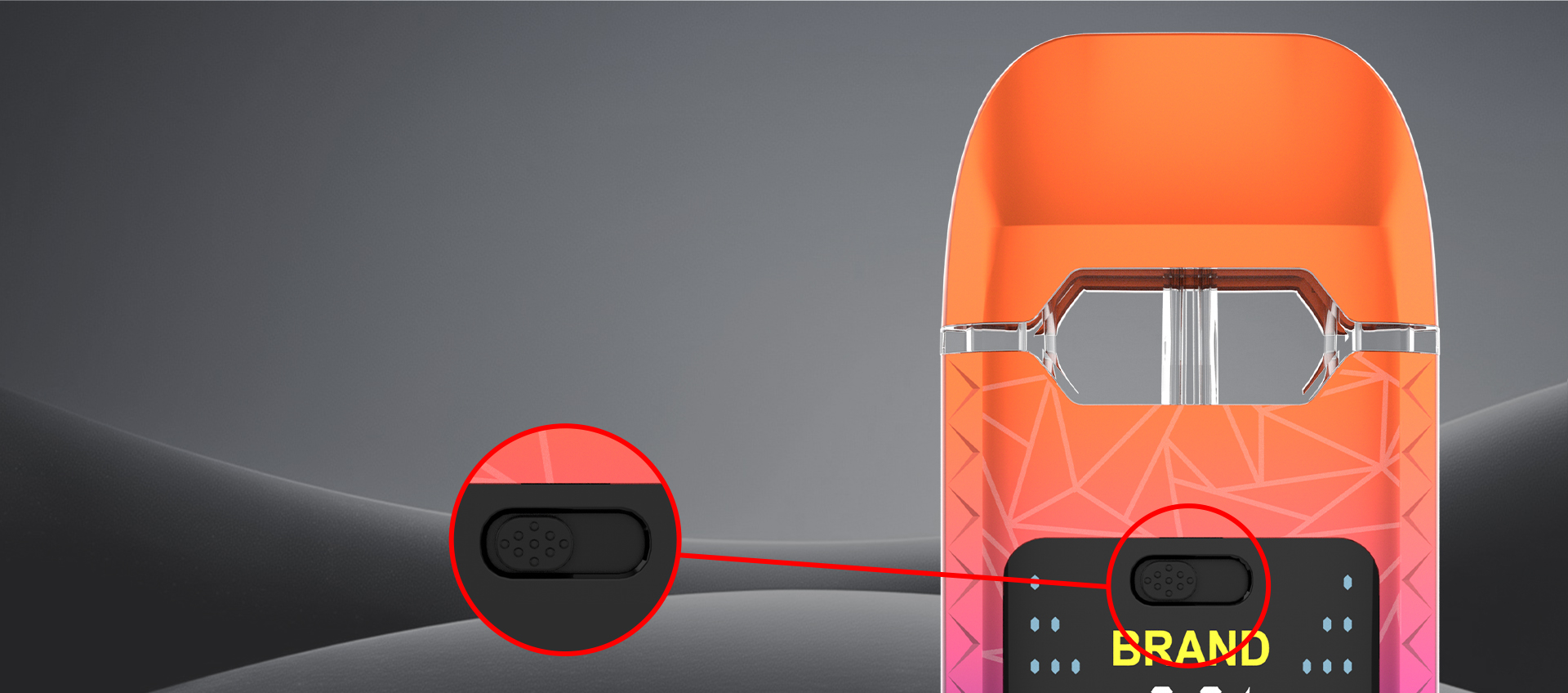 Na'urar Vape ta Magix Rave Smart Display mai ɗakuna biyu (6)