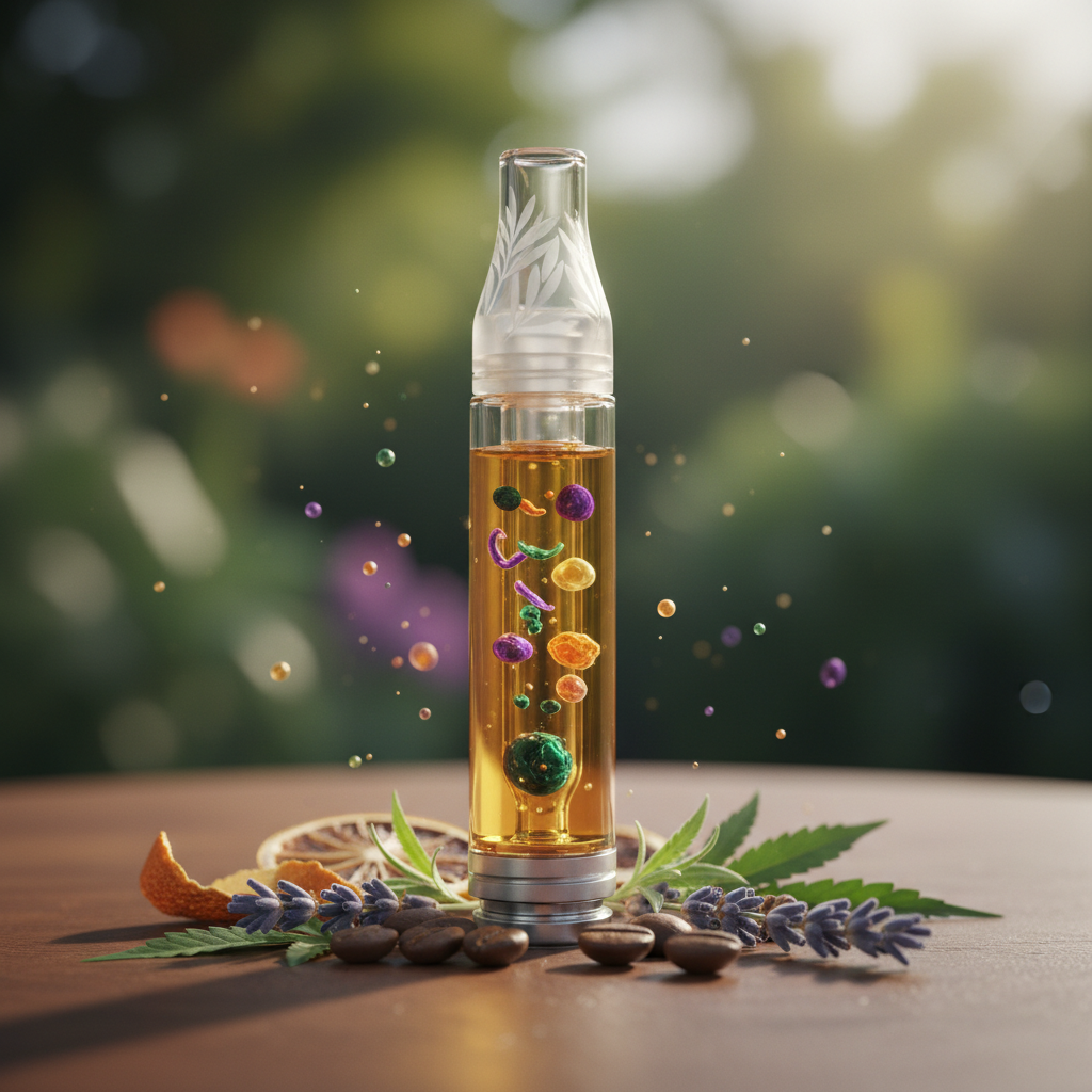 Lazzatga yo'naltirilgan terpenlar uchun kannabis kartriji