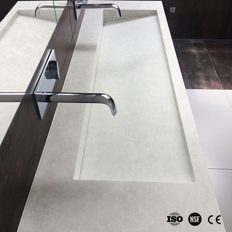 Koris HW3824 Big Slab Modified Acrylic Solid Surface Sheet For Counter Top, Bathroom Countertop