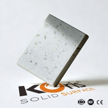 Koris MA8559 Translucent Particlesstyle Pure And Modified Acrylic Solid Surface Sheet For Kitchen Countertop