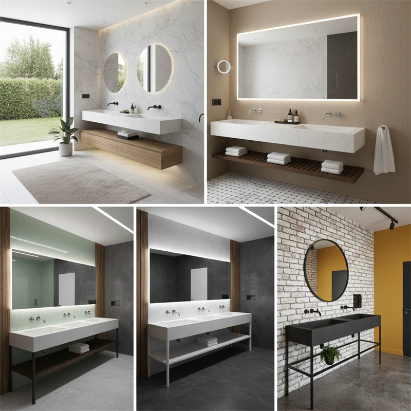 Solid Surface Double Basin (3)