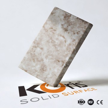 Koris HW3805 big slab acrylic solid surface artificial stonee sheet for restaurant table top