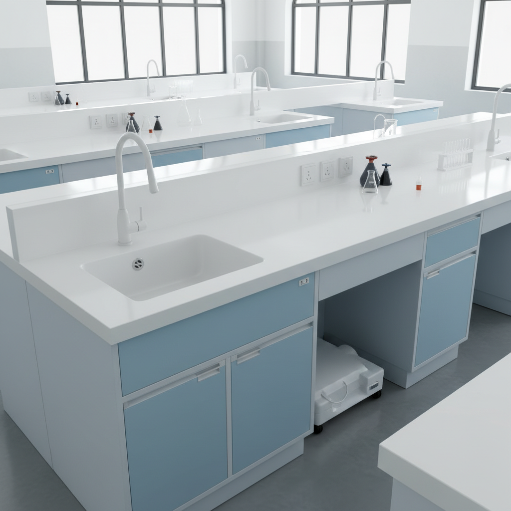 Solid Surface Vanity Tops For School Laboratory Benches