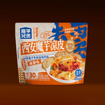 Xi'an Konjac Cold Noodles (200g Pouch) - Sesame Paste Flavor