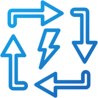 Achieving flexible power supply and efficient space utilization