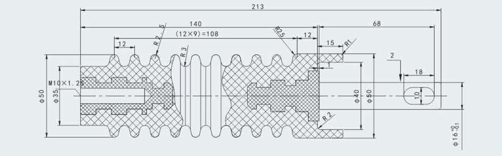 ZW20-12, 24KV - Tirante aislante