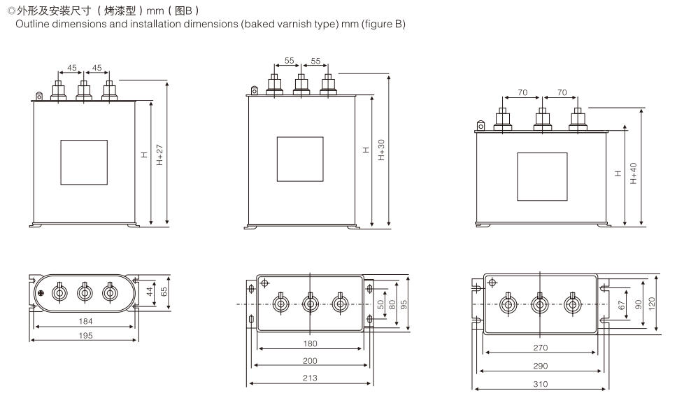 Forma externa y dimensiones de instalación Hoja 2