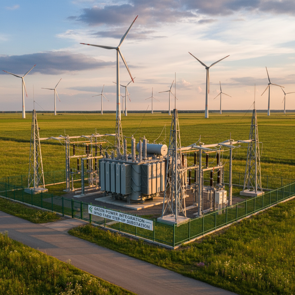Power Grid Transformer For Renewable Energy Wind Farm Integration