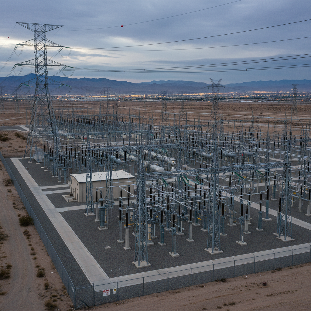 Distribution Substation For Long-Distance Power Grid Transmission